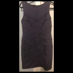 Adrianna Pappell Eggplant Sheath